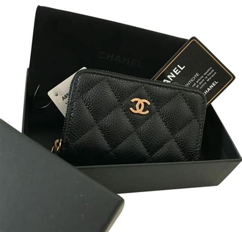 card case wallet chanel|chanel card holder zipped.